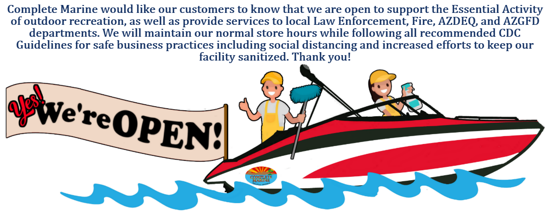 Complete Marine is open during Covid 19